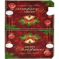 thumbnail image 6 of Christmas Bells Balls Stars Mailbox Covers Magnetic Winter Snowflakes Fir Tree Mailbox Cover Wraps Standard Size 18" X 20.7" Post Letter Box Cover Garden Decorations, 6 of 7