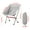 Gray, variant on XMMSWDLA Folding Chair 7075 Aluminum Alloy Convenient Lazy Backrest Leisure Home Camp Fishing Chair Outdoor Tools Aluminum Alloy