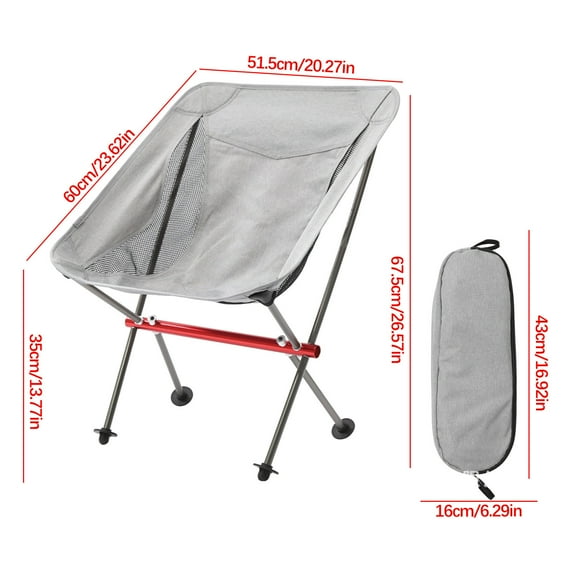 XMMSWDLA Folding Chair 7075 Aluminum Alloy Convenient Lazy Backrest Leisure Home Camp Fishing Chair Home Supply Aluminum Alloy