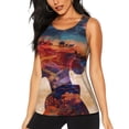 thumbnail image 1 of Balery Cultural Silhouette Journey Camiseta sin mangas estampada ligera para mujer, tops de entrenamiento sin mangas, camisetas de yoga transpirables de secado rápido.-Medium, 1 of 7