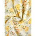 thumbnail image 5 of INSPIRE CHIC Women's Bohemian Flutter Sleeve Smocked Waist A-Line Floral Dress White XS, 5 of 5