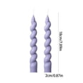 thumbnail image 2 of YAWUBT 1 Pack 7 Inch Spiral Taper Candles, Scented Dripless Twisted Fat Candlesticks for Home Décor Party Halloween Celebrations, 2 of 7