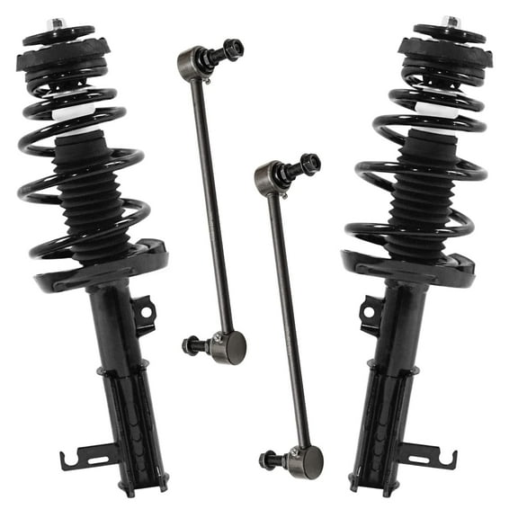 Detroit Axle - FWD 4pc Front Suspension Kit for 2010-2012 Buick LaCrosse 2010 Allure, 2 Struts with Coil Springs 2 Sway Bar End Links Replacement