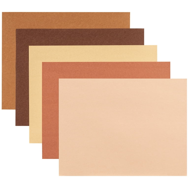The Teachers' Lounge®  Shades of Me Construction Paper, 5 Assorted Skin  Tone Colors, 9 x 12, 50 Sheets