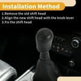thumbnail image 4 of Unique Bargains 5 Speed Gear Shift Knob W/ Cover No.7H0711113B - Stick Shifter Knob - for VW Transporter T6 Plastic 1 Pc, 4 of 6