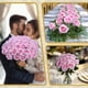 thumbnail image 3 of 50 Rosas de Seda Artificial Jefuzh en Rosa con Tallo, 3 of 7