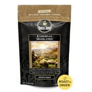 Boca Java Ethiopian Highlands Single Origin Whole Bean Coffee, Medium Roast, 8 oz. Bag, 100% Arabica, Roast to Order