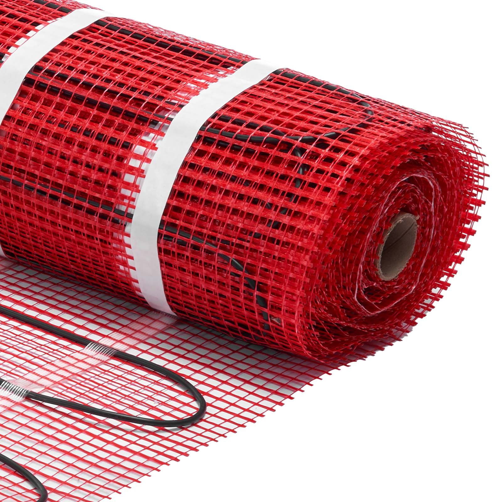 Underfloor Heating Mat System 15 sqft 120V with Smart Thermostat GFCI for Tile Laminate Floor