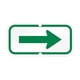 thumbnail image 1 of Señal de flecha Señal reflectante para decoraciones de suelo Señal de tráfico para indicaciones Verde, 1 of 9