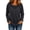 Black, variant on Lightweight Knit Tops for Women Long Sleeve Crewneck Pullover Shirts Side Slit Loose Fit Solid Color Casual Sheer Layering Tunics Everyday Underwear Light Blue Free Size