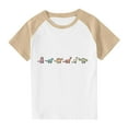 thumbnail image 1 of RXIRUCGD 2025 Vêtements d'Été pour Enfants Tout-Petits Garçons Filles Mode Mignon Col Rond Imprimé Manches Courtes Haut, 1 of 7