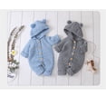 thumbnail image 5 of Douhoow Newborn Baby Boy Girl Knit Romper Hooded Sweater Jumpsuit Winter Warm Clothes, 5 of 5