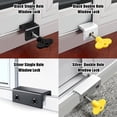 thumbnail image 3 of QualitChoice 6piece Durable Aluminum Door Lock - Universal And Multi-purpose Security Solution Window Lock Silver 60*25*25mm 1Set, 3 of 6