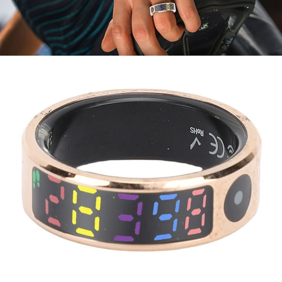 Smart Ring Health Tracker, Smart Ring Usable 5ATM Una Prueba De Lluvia Para Mujeres Para Ciclismo