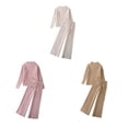 thumbnail image 2 of Guardurnaity Mujer primavera otoño Top moda suéter de punto pantalones casuales Color sólido conjunto de atuendo para la escuela de trabajo al aire libre conjuntos de ropa Blanco Guardurnaity AP015365-01, 2 of 6