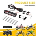 thumbnail image 4 of Dirt Pit Bike LED Light Bar Waterproof Plug Play 60W 2500Lm Driving Light Kit 7/8" Handlebar Universal for CRF XR RM KX KLX TTR PW SSR Apollo TAO SDG Motorcycle, 4 of 8