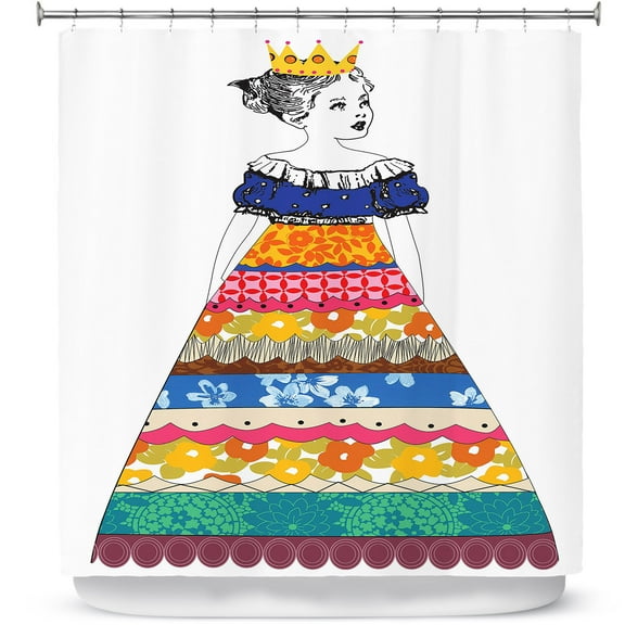Shower Curtains 70" x 93" from DiaNoche Designs by Marci Cheary - Princess 3