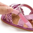 thumbnail image 5 of Infant Baby Girls Sandals Soft Sole T-Strap Toddler Flats First Walkers Summer Shoes, 5 of 7