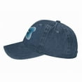 thumbnail image 3 of Mens Baseball Cap, Outdoor Casual Sports Cap Classic Curved Brim Hat - Adjustable Cowboy Hat, Sea Animal Whale- Navy Blue, 3 of 8