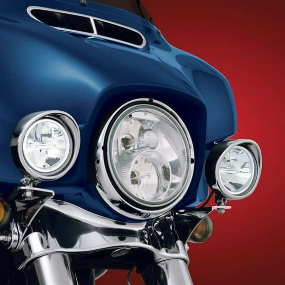 Show Chrome Accessories (91-315L) Cree LED Driving Light Kit Harley FLH