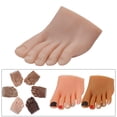 thumbnail image 2 of Maniquí de pie de práctica con dedos falsos para exhibición de uñas de entrenamiento de pedicura Dejo un, 2 of 9