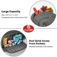 thumbnail image 6 of ALLCAMP Picnic Backpack - Insulated Cooler Bag with Compartment, Detachable Wine Glass Holder, Throw Blanket & Cutlery Set, 2 Person Picnic Set for Family Outings, Couple Gifts (Gray), 6 of 8