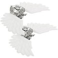 thumbnail image 4 of 1 Pair Angel Wings Shoes Clips Rhinestone Shoes Buckles Decorative Shoe Charms, 4 of 6