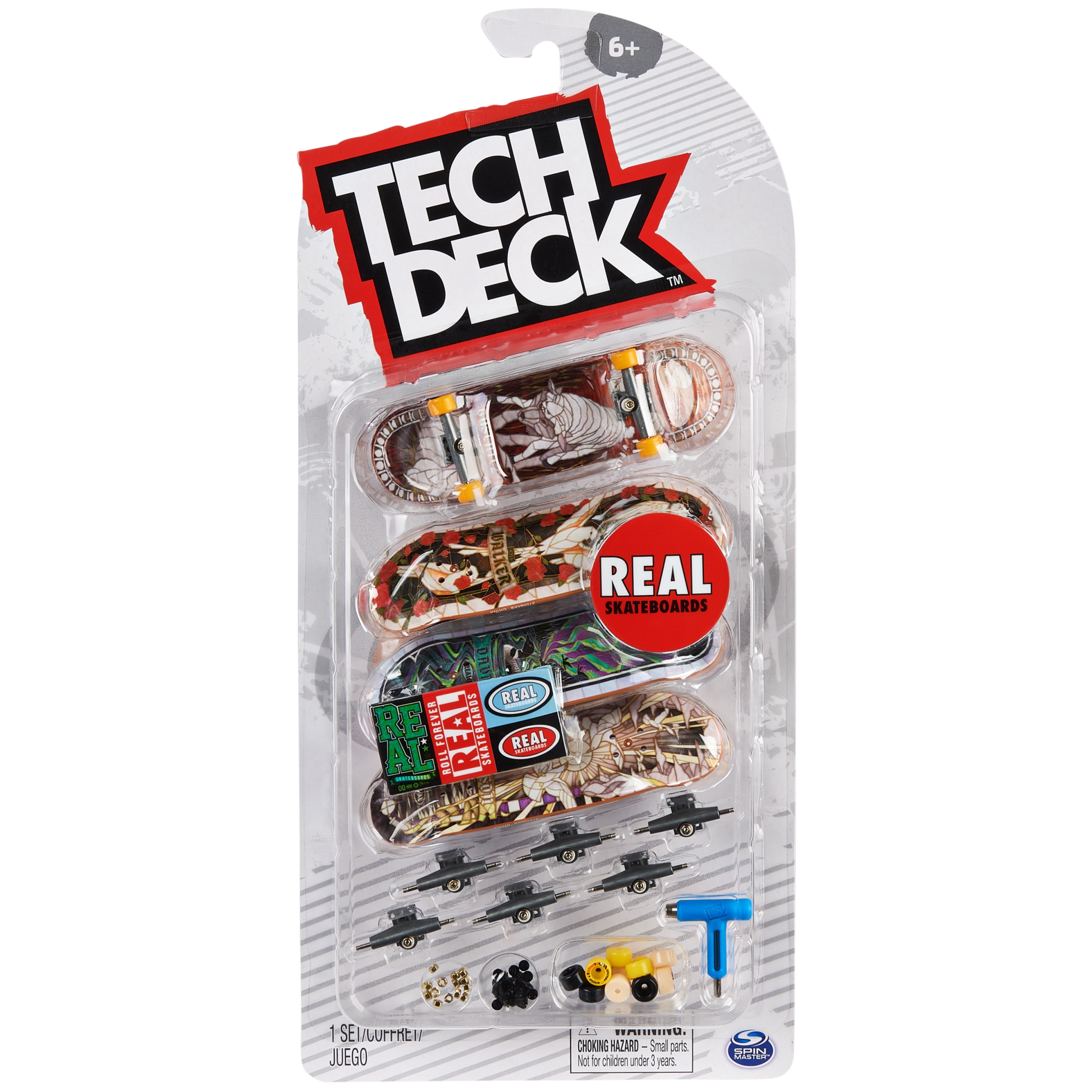 Tech Deck, Ultra DLX Fingerboard 4-Pack, Real Skateboards Tech Deck, Ultra DLX Fingerboard 4-Pack, Real Skateboards