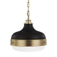 thumbnail image 2 of Feiss P1283DAB/MB Cadence 2-Light Dark Antique Brass & Matte Black Pendant, 2 of 5