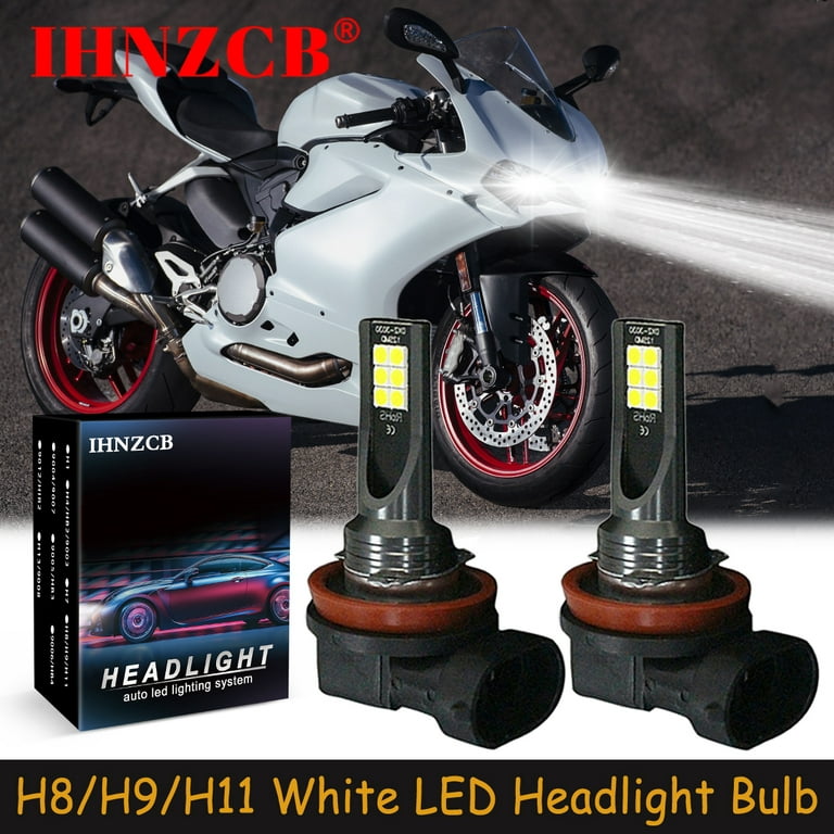 H8 H11 LED Headlight Bulbs Replacement for Motorcycles, Cars