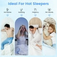 thumbnail image 5 of Cooling Comforter 108X 90 Inch for King Size Double Sided Cold Cooling Blanket for Hot Sleepers Night Sweats,Q-Max ＞0.4 Lightweight Soft Smooth Summer Comforter Blanket, 5 of 5