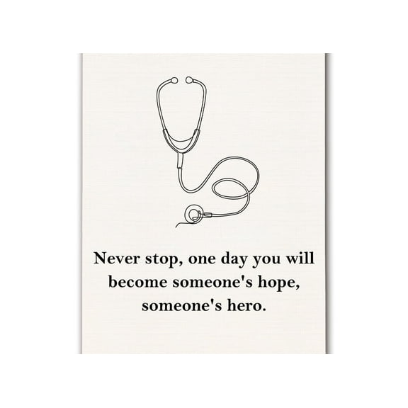Medical Students Inspirational Wall Art Poster, Future Doctor Nurse Appreciation Gifts, Motivational Quote Canvas Prints Wall Decor for Nursing Office Dorm Home