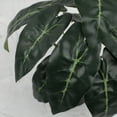 thumbnail image 5 of LShunze Fake Plants 11'' Realistic Monstera Plant Artificial Potted Indoor Plant Houseplant in Black Pot for Home Decor Wedding Centerpiece Dining Table Farmhouse, Green Leaves, 5 of 8