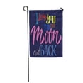 thumbnail image 1 of SIDONKU Calligraphy I Love You to The Moon and Back Cartoon Childish Date Day Drawn Emot Garden Flag Decorative Flag House Banner 28x40 inch, 1 of 1