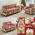 thumbnail image 6 of Greenland Home Fashions Gingerbread Lane Reversible Holiday Furniture Cover - Sofa Protector, 6 of 8