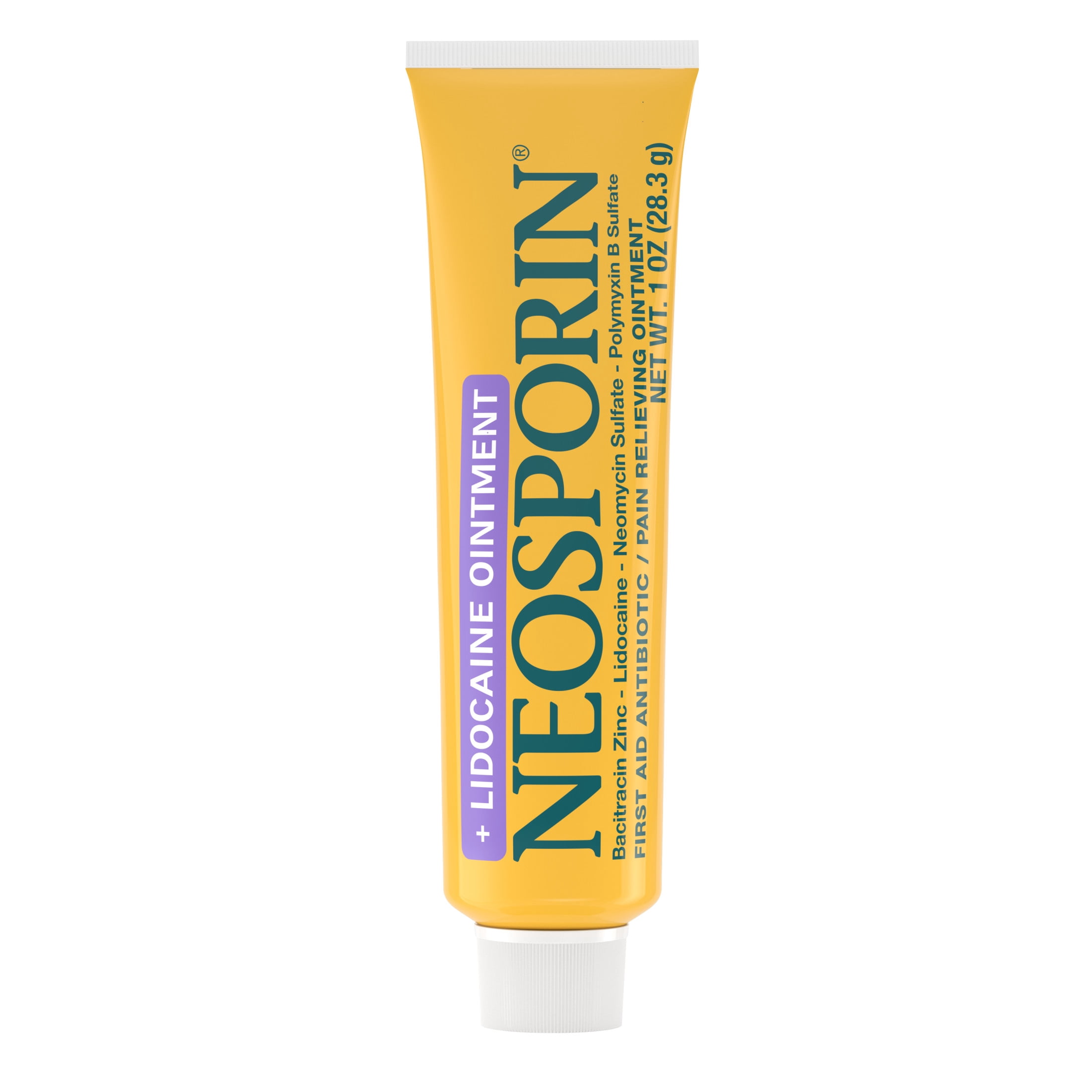 (6 pack) Neosporin + Lidocaine Pain Relief Triple Antibiotic Ointment, 1 oz