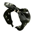 thumbnail image 2 of MSJUHEG Western Headbands,Top Knot Headband,Tie Headband,Headbands,Bow Headbands,Hairband Fabric Head Accessories Wrap Hair Headband Black 1 One Size, 2 of 2