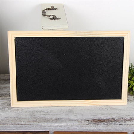 GOOHOCHY 30x20cm Single-Sided Chalkboard Erasable Message Board Blackboard Wall Decor Sign in Black