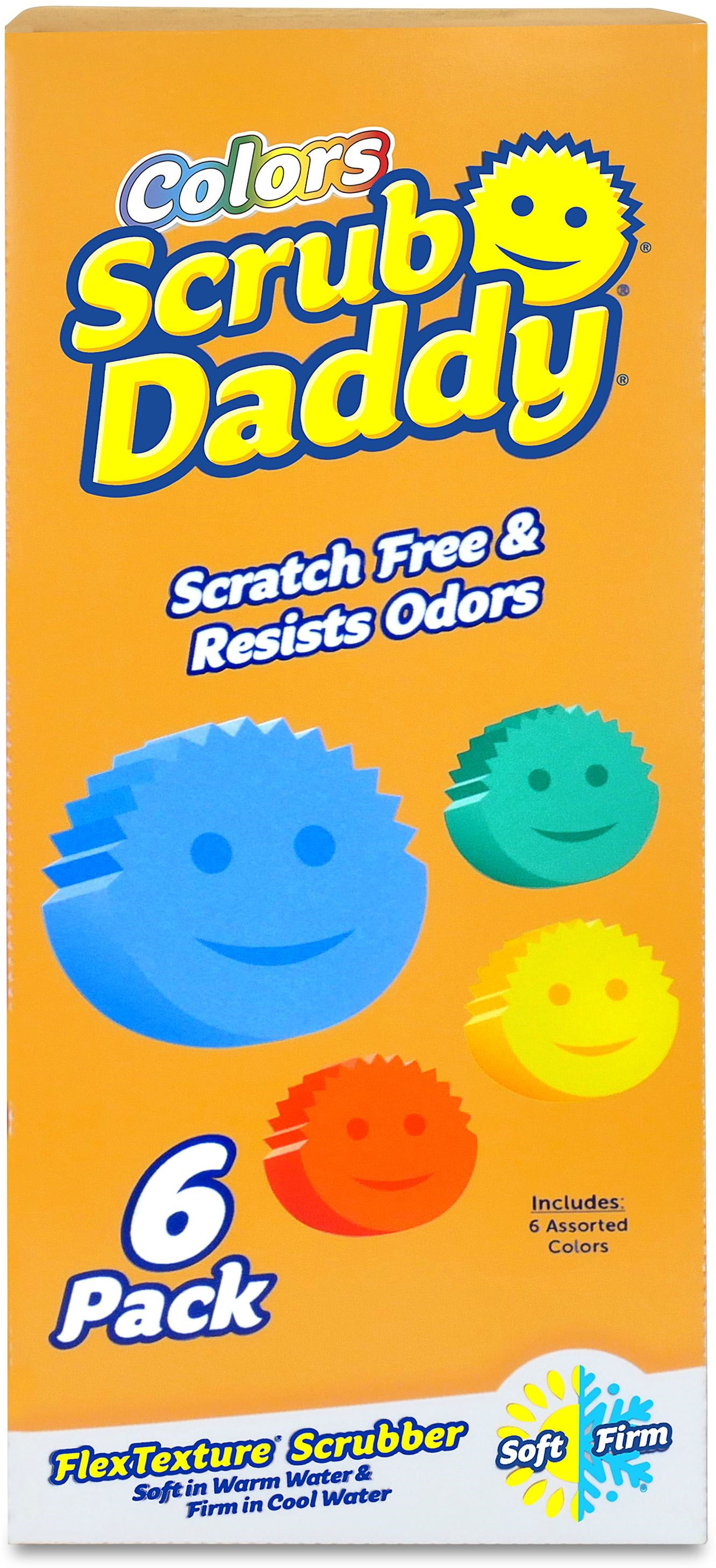  Scrub Daddy Colors 6ct + Daddy Caddy - Scratch-Free