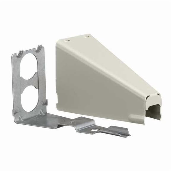 Hubbell Wiring Device-Kellems Adjustable Offset Connector,Ivory,Steel HBL5786IVA