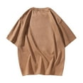thumbnail image 3 of Wyzesi T Shirts for Men with Pocket Male Spring Summer Suede Short Sleeve T Shirt Solid Color Comfortable Round Neck Top T Shirts for Men Trendy Plus Size, 3 of 3