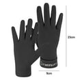 thumbnail image 2 of 1 Pair Women Winter Gloves Extra Soft Elastic Solid Color Plush Lining Windproof Cold Weather Gloves Black, 2 of 8