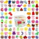 thumbnail image 1 of Squishy Toys Siwarm, paquete de 180 unidades para niños de 4 a 8, 8 a 12 años, con caja del tesoro, 1 of 9