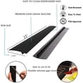 thumbnail image 2 of Stove Counter Gap Cover - Flexible Easy Clean Heat Resistant Wide & Long Gap Cap Fillers, Seals Spills Between Appliances, Furniture, Stovetop, Oven, Washer & Dryer, Set of 2 (Black, 21 Inches), 2 of 9