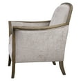 thumbnail image 5 of Uttermost Brittoney Wood and Fabric Arm Chair in Weathered Pecan/Brown, 5 of 8