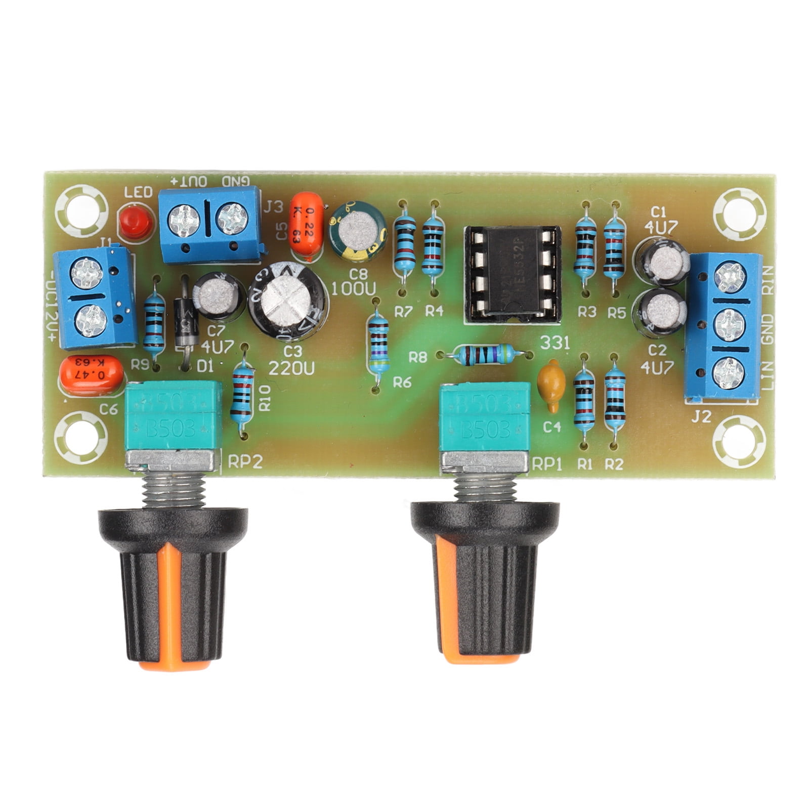 Placa Preamplificadora De Subwoofer, Filtro Paso Bajo, Alimentación 12V | Módulo Estéreo Para Mejorar Los Graves Del Audio
