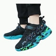 thumbnail image 3 of Karoyedx Kids Sneakers Boys Boys Girls Sneakers for Kids Non-Slip Tennis Shoes Fashion Lightweight Breathable Running Sport Athletic Black Size,5.5, 3 of 5