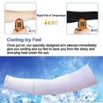 thumbnail image 2 of 1 Pairs Unisex Arm Cooling Sleeves UV Protection Arm Sleeves for Men&Women,for Running, C，0k1139, 2 of 5