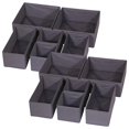 thumbnail image 1 of Diommell Paquete De 12 Cajas De Almacenamiento De Tela Plegables, Organizador De Cajones, Cestas De Tela, Contenedores, Divisores Para Ropa De Bebé, Ropa Interior, Sujetadores, Calcetines, Lencería, R, 1 of 5