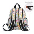 thumbnail image 5 of FORMRS School Backpack with Front Zippered Pocket 12" Student Travel Daypack, Yellow Wildflower Pattern, 5 of 6
